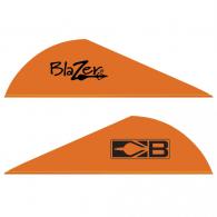 Bohning Blazer Vanes Neon Orange 1000 pk. - 10833NO2