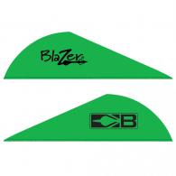 Bohning Blazer Vanes Neon Green 1000 pk. - 10833NG2