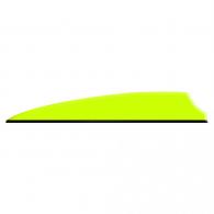 Q2i Fusion X-II Vanes Neon Yellow 3 in. 100 pk. - Q07046