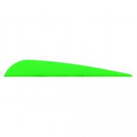Bohning Bronco Vanes Neon Green 4 in. 100 pk. - 10502NG4