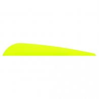 Bohning Bronco Vanes Neon Yellow 4 in. 100 pk. - 10502NY4