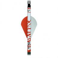 Bohning Blazer Arrow Wraps White/Red Tiger 4 in. 13 pk. - 501001WRT