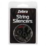 Zebra String Silencers Black 4 pk. - 80757