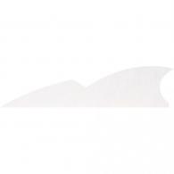 Gateway Batwing Feathers Fluorescent White 2 in. Left Wing 50 pk. - 200LNSFW-50