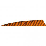 Gateway Shield Cut Feathers Barred Orange 4 in. Left Wing 50 pk. - 400LSBOR-50