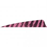 Gateway Shield Cut Feathers Barred Pink 4 in. Left Wing 50 pk. - 400LSBFP-50