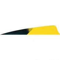 Gateway Shield Cut Feathers Kuro Sun Yellow 4 in. Left Wing 50 pk. - 400LSKSY-50