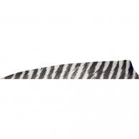 Gateway Shield Cut Feathers Barred White 4 in. Right Wing 50 pk. - 400RSBWH-50