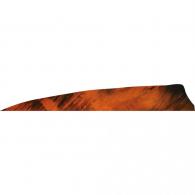 Gateway Shield Cut Feathers Tre Orange 4 in. Right Wing 50 pk. - 400RSTOR-50
