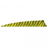 Gateway Shield Cut Feathers Barred Yellow 4 in. Right Wing 100 Pk. - 400RSBYL-100