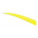 Trueflight Shield Cut Feathers Chartreuse 5 in. RW 100 pk. - 11913