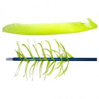 Trueflight Spiral Wrap Flu-Flu Feathers Chartreuse RW 100 pk. - 17013