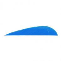 Trueflight Parabolic Feathers Blue 3 in. RW 100 pk. - 11207