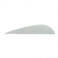 Trueflight Parabolic Feathers White 3 in. LW 100 pk. - 1201