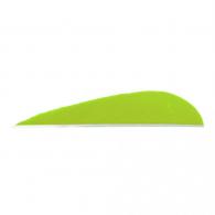 Trueflight Parabolic Feathers Chartreuse 3 in. LW 100 pk. - 1213