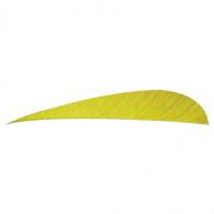 Trueflight Parabolic Feathers Yellow 4 in. RW 100 pk. - 11504