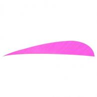 Trueflight Parabolic Feathers Pink 4 in. RW 100 pk. - 11502