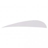 Trueflight Parabolic Feathers White 5 in. LW 100 pk. - 1801