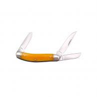 Cold Steel Gentlemans Stockman 3.75in w 3 Blades Yellow Bone - CS-FL-GSTKM-Y