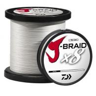 Daiwa J-Braid Fishing Line - 30 Lb Test 330 Yards - White - JB8U30-300WH