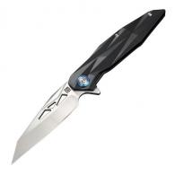 Artisan Cygnus Folder 3.54 in Blade Black Titanium Handle - 1827G-BK