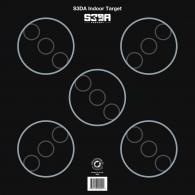 Maple Leaf Target Face 3-Spot Vertical 25 pk. - FT3X40V