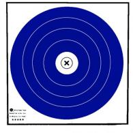Maple Leaf Target Face NFAA Indoor Blue/White 40 cm. 100 pk. - NFI-1T