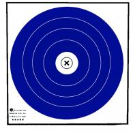 Maple Leaf Target Face NFAA Indoor Blue/White 40 cm. 100 pk. - NFI-1T