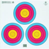 Maple Leaf Target Face FITA 3 Spot Triangle 100 pk. - FT-3X40W