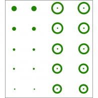 Gunstar Pro Series Chubbie Reticle Set Green Gunstar Pro Series Chubbie Reticle Set Green