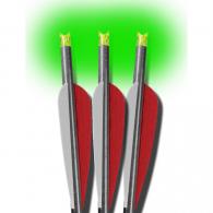 Lumenok Crossbow Bolts 20 in. Barnett Green Moon 3pk. - BNECC3G