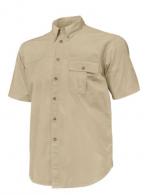 Beretta TM Short Sleeve Shooting Shirt Sand XLarge - LU831T15340008XL