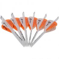 NAP Quikfletch Twister Fletch Rap White and Orange 2 in. - NAP-60-1001