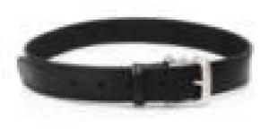 Plain Leather Belt Size 42 Black