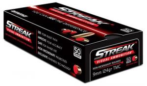 Streak 9MM 124gr TMC RED Tracer 50rd - 9124TMC-STRK-RED-50