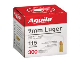 9MM 115 GR FMJ Bulk Pack 300bx - 1E097700 9MM 115 GR FMJ Bulk Pack 300bx - 1E097700
