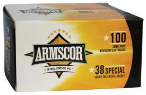 Armscor 38SPL  158gr FMJ           100rd - 50449