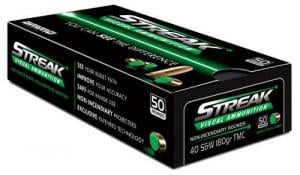 Streak 40 S&W 180gr TMC Green Tracer 50rd - 40180TMC-STRK-GRN-50 Streak 40 S&W 180gr TMC Green Tracer 50rd - 40180TMC-STRK-GRN-50