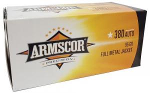 Armscor .380 ACP 95gr FMJ            100rd
