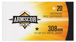 Armscor 308 Win  147gr   FMJ         20rd