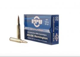 PPU .25-06 REM 90 Gr Hollow Point 20bx - PP2506H PPU .25-06 REM 90 Gr Hollow Point 20bx - PP2506H