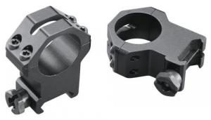 Weaver 4-hole Skeleton 30mm Riflescope Rings, X-High, Matte Black - 48367