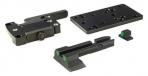 Meprolight MicroRDS Canik TP Series Quick Detach Adapter and Backup Sights, Black - 88071511