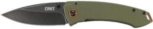 CRKT Burnley Tuna Frame Lock Knife Green G-10 (3.25" Black)