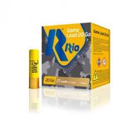 RIO Game Load Shotshells 20ga Light 2-3/4" 1oz 1180 fps #8 25/ct - RCL208 RIO Game Load Shotshells 20ga Light 2-3/4" 1oz 1180 fps #8 25/ct - RCL208