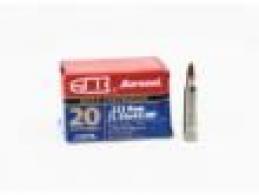 BARNAUL .223 Remington 55gr Hollow Point steel polycoated 500rd case