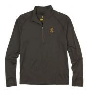 Browning Merino 1/4 Zip Shirt Major Brown XL - 3010939804