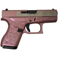 Glock 42 Custom "Glock & Roses Medusa Pink" 380 ACP Semi-Auto Handgun