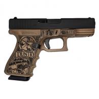 Glock 19 Gen 3 Custom "Bourbon Country" 9mm Pistol - PI19502CTRYSD