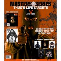 30-06 Thug Life Bad Guys Targets 5 pc.